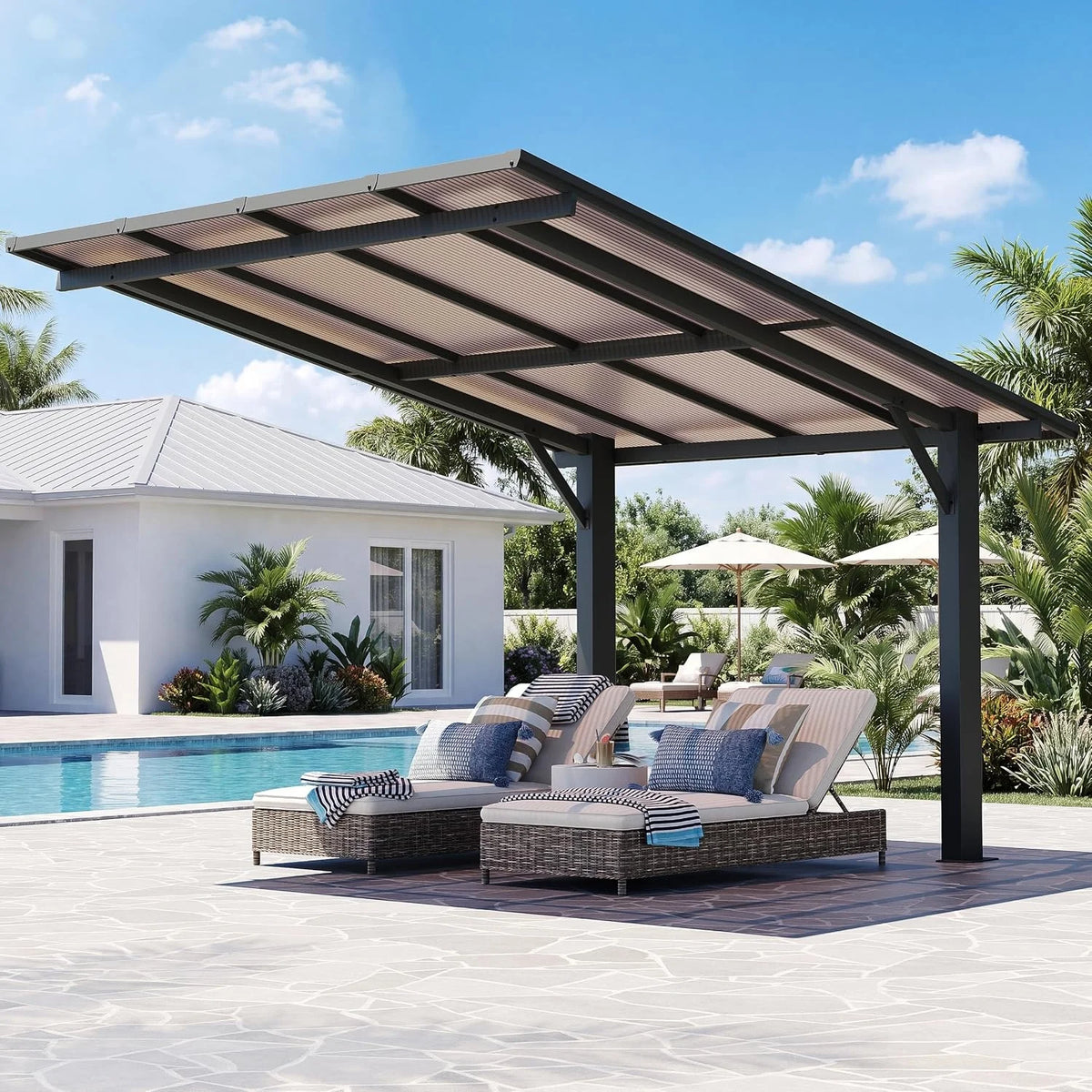 Nordivale Hardtop Metal Gazebo Outdoor Patio Shelter