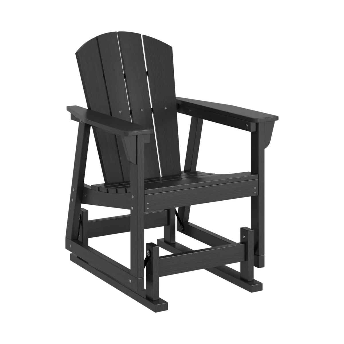 Aoxun HDPE Outdoor Rocking Chair With Cushioned Seat