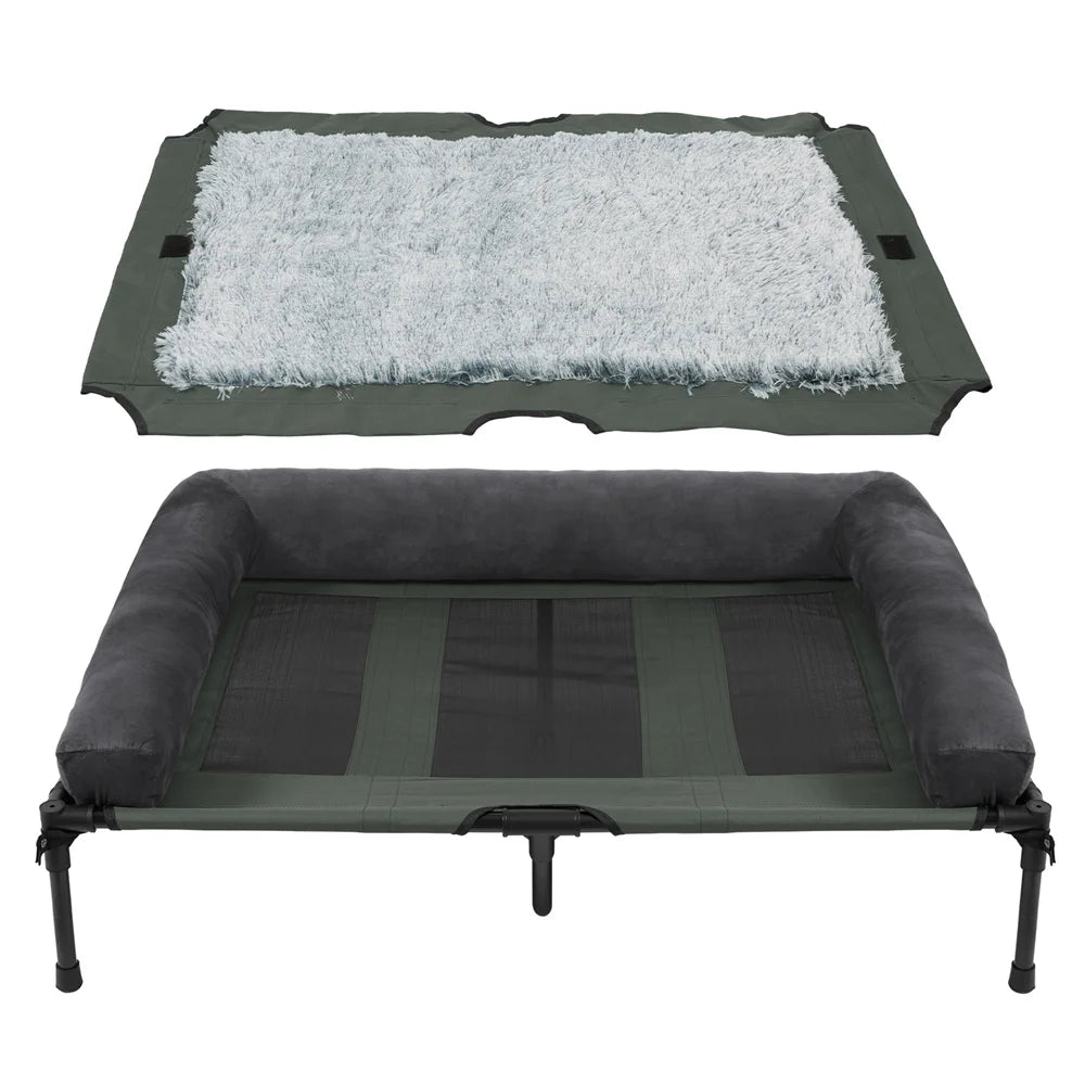 Borwart Raised Dog Bed With Cooling Breathable Outdoor Cot