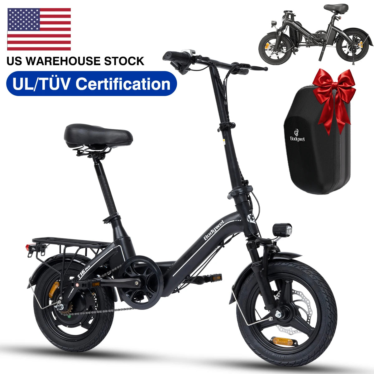 Bodywel T16Pro Foldable Electric Bike With 750W Motor