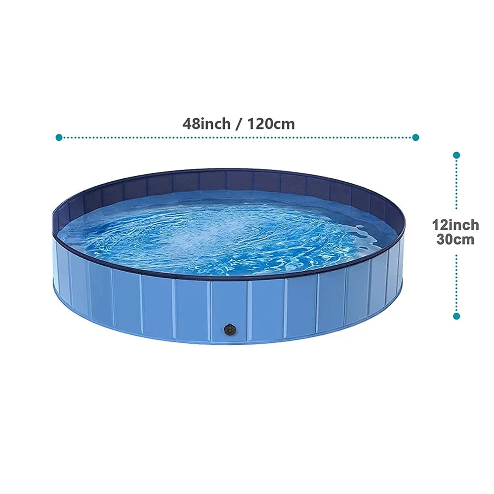 Foldable Dog Swimming Pool Portable Pet Grooming Tub