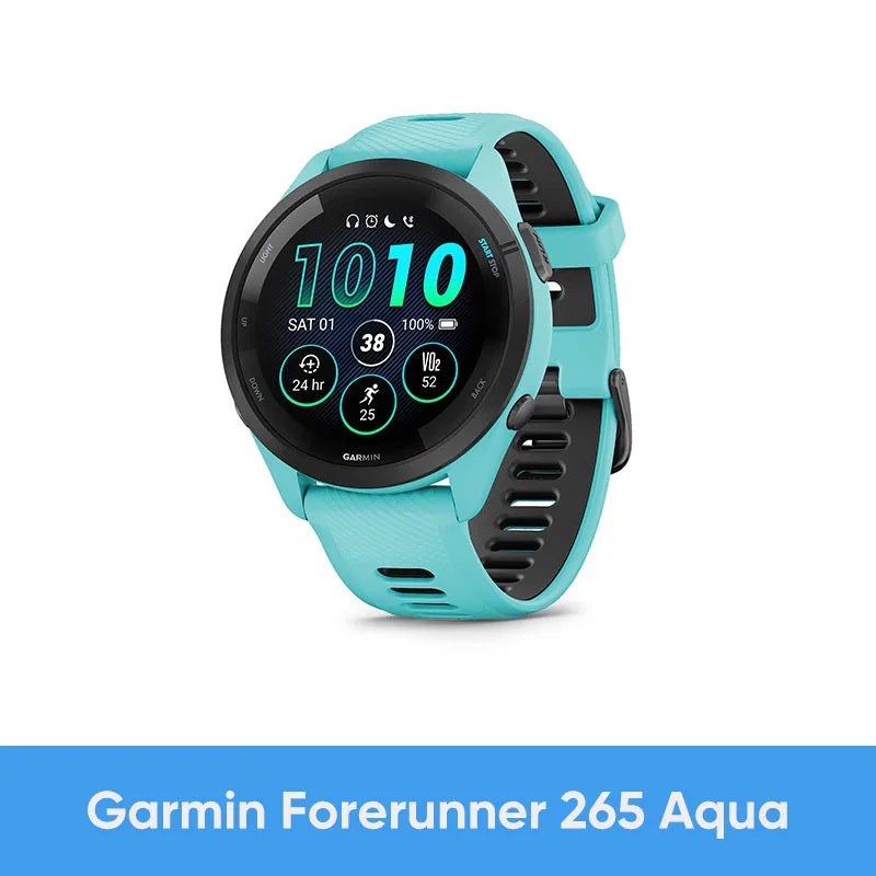 Garmin Forerunner 265 GPS Smartwatch AMOLED Display Heart Rate Monitoring