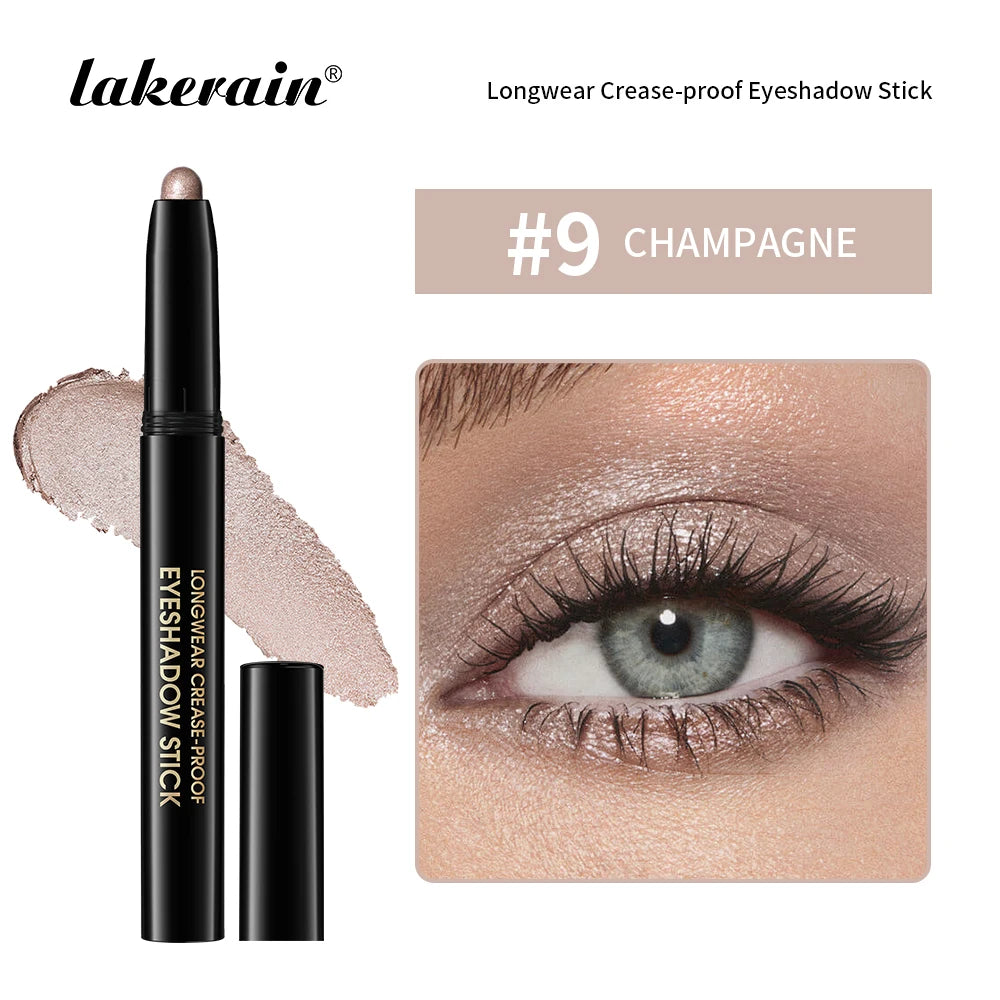 Waterproof Matte Shimmer Eyeshadow Pencil For Liner And Lid