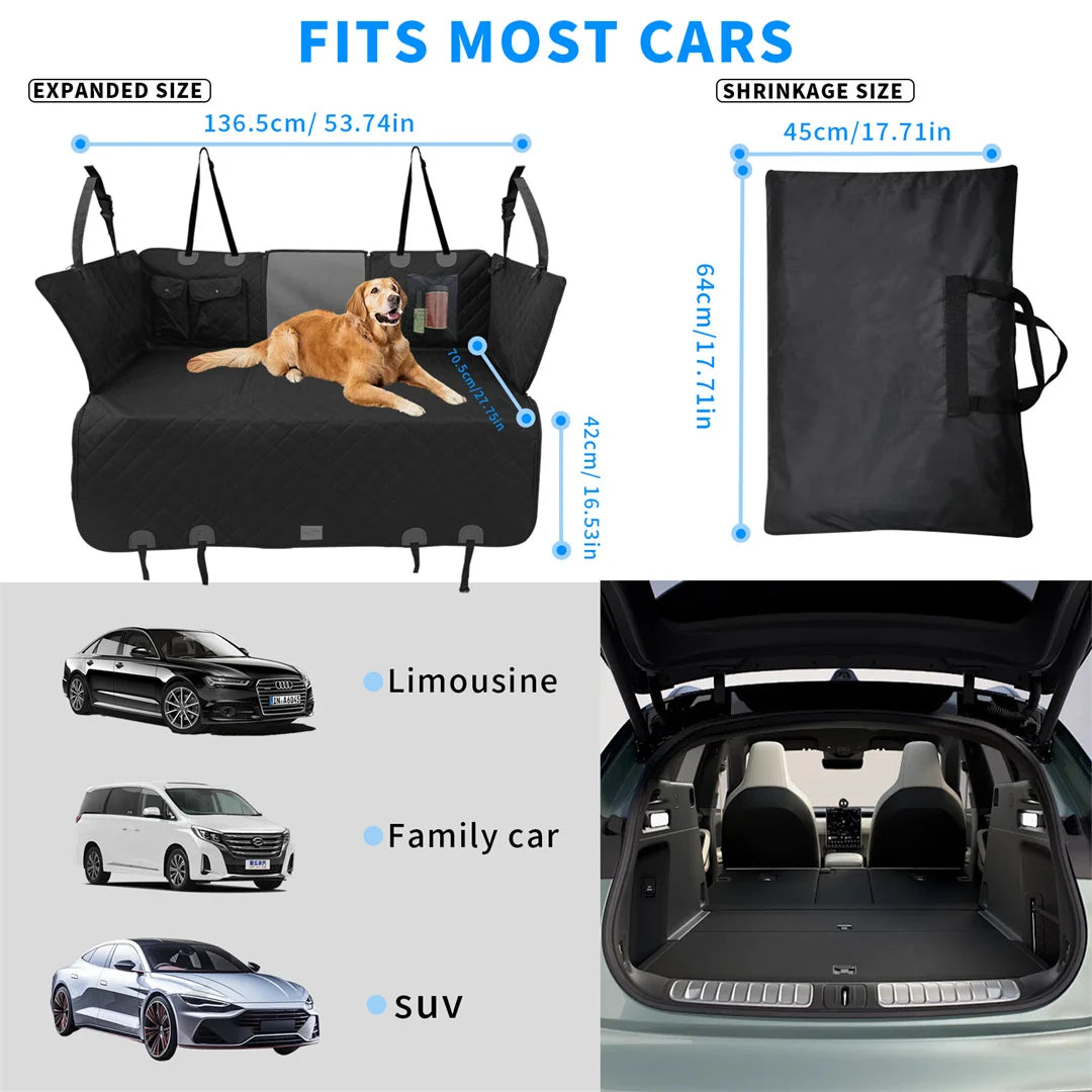 Bingopaw Waterproof Dog Car Seat Cover And Pet Travel Hammock