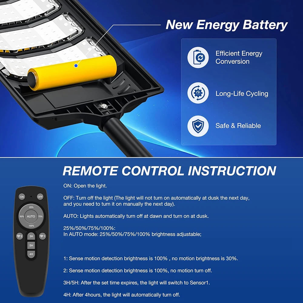 Solar Led Motion Sensor Outdoor Garden Wall Light Fixture