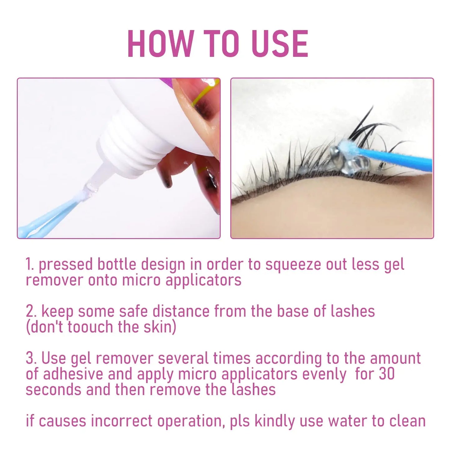 VEYES INC 15ml Gel Lash Remover For Eyelash Extensions