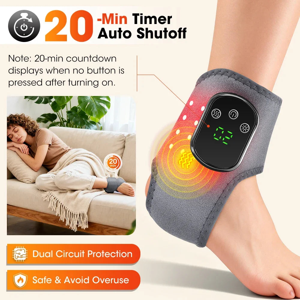 PASTSKY Electric Wrist Massager With Far Infrared Heat Vibration