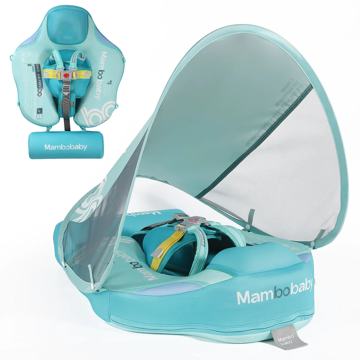 Mambobaby Infant Baby Float with Removable Canopy and Sunshade