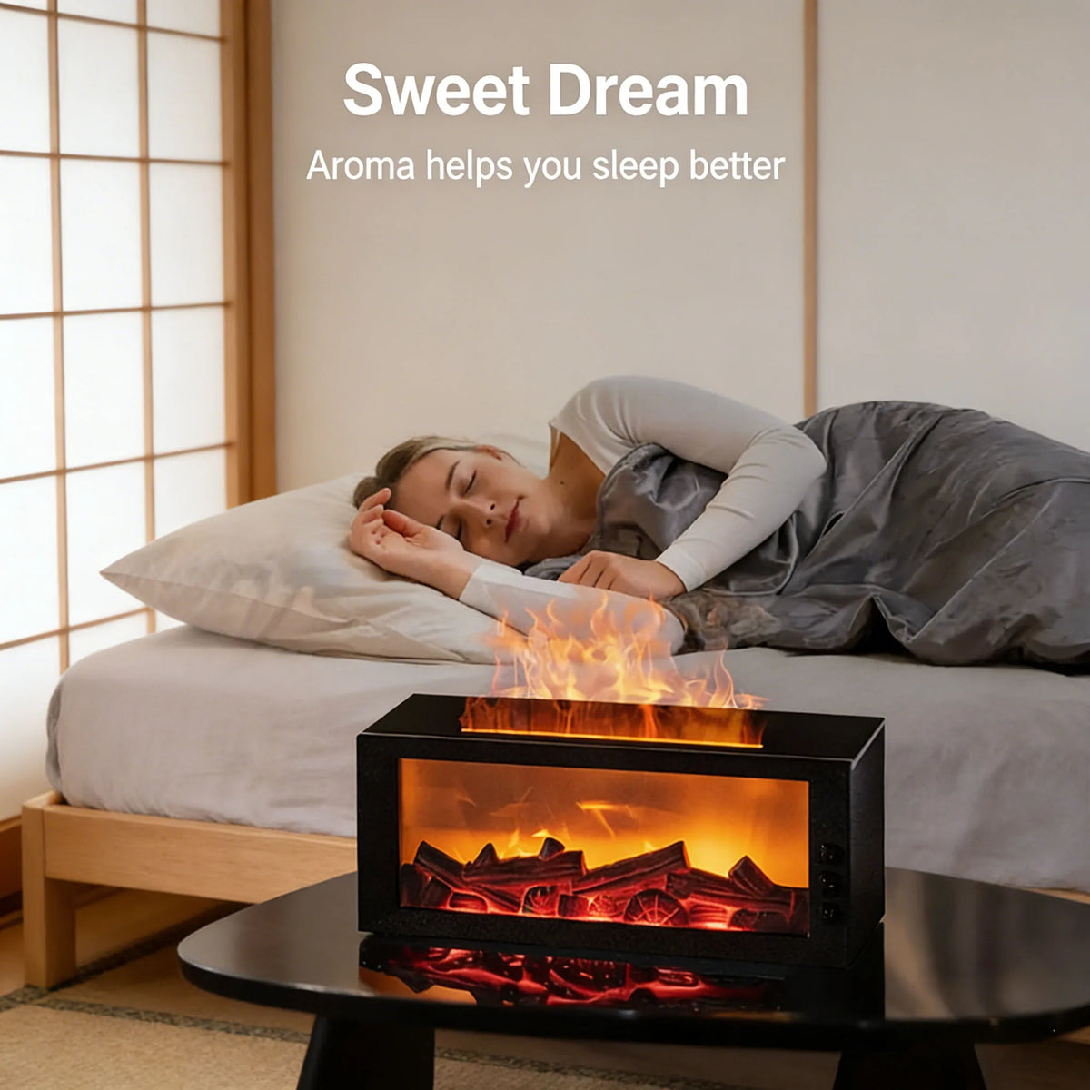 Ultrasonic Cool Mist Humidifier & Aroma Diffuser, 7 Colors LED Night Light Quiet Air Humidifier for Home Bedroom