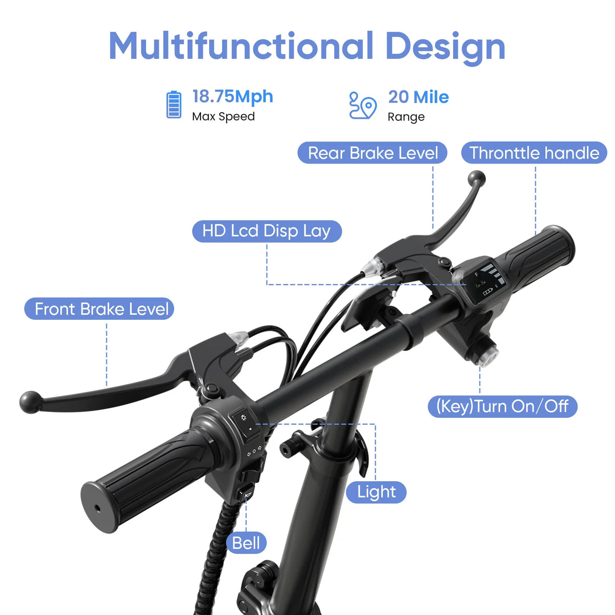 Eilleo Spacewalk Electric Scooter With Seat And Large Pet Basket