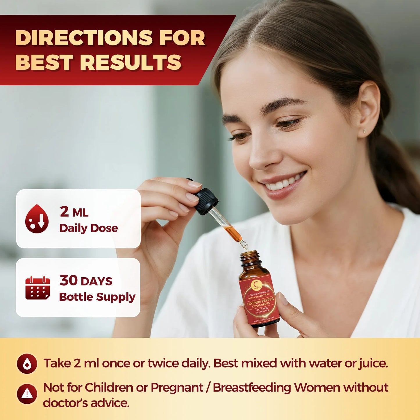 MINCH Organic Cayenne Pepper Drops 7In1 Complex Turmeric Ginseng Garlic