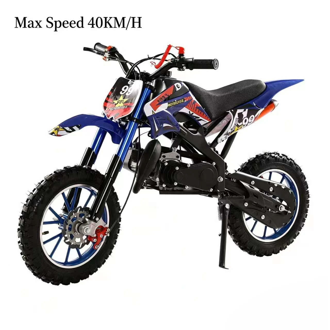 49cc 2 Stroke Kids Dirt Bike Gas Powered Off Road Mini Motorcycle