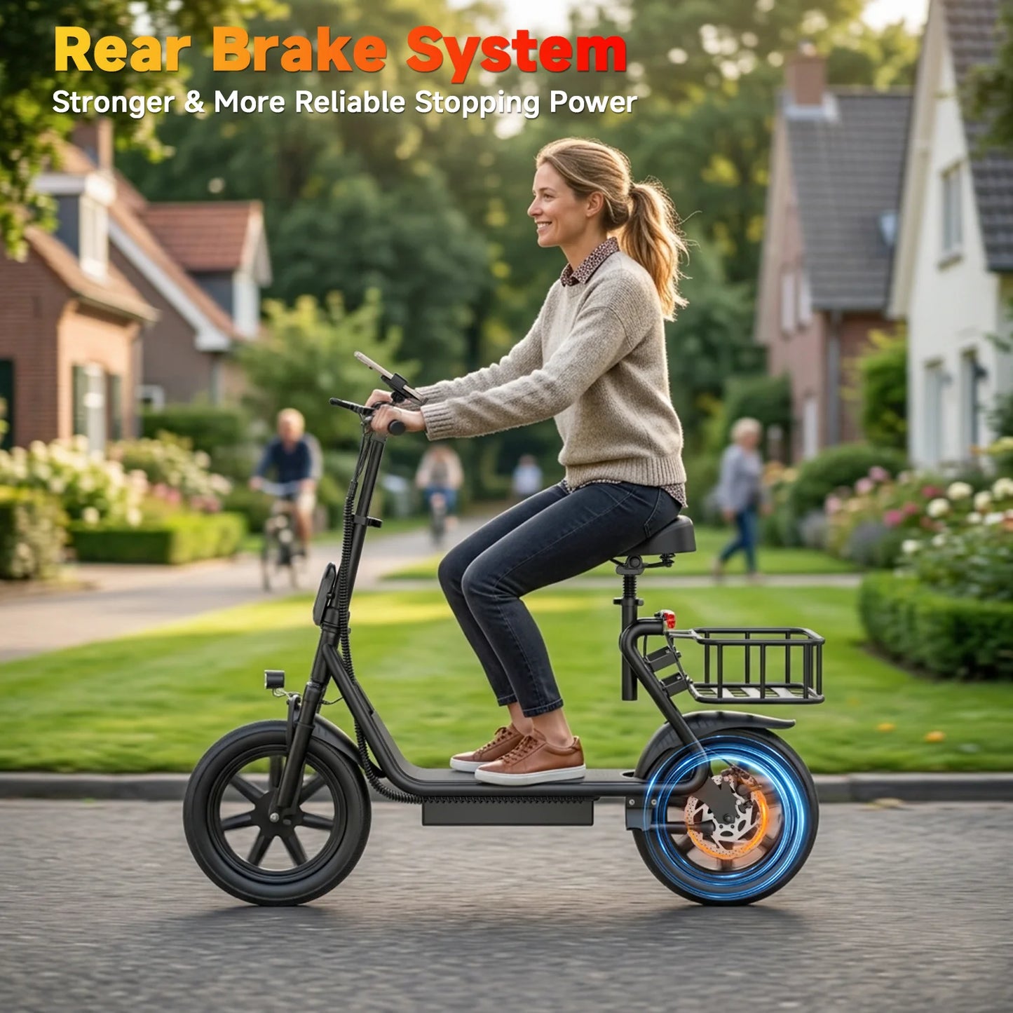 Folding Electric Scooter For Adults 500W Motor 28 Mile Range