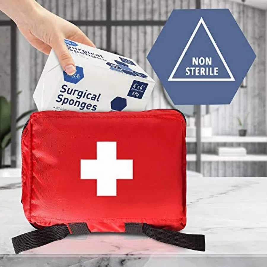 Surgical Sponges 8-Ply Gauze Pads Nonsterile For First Aid