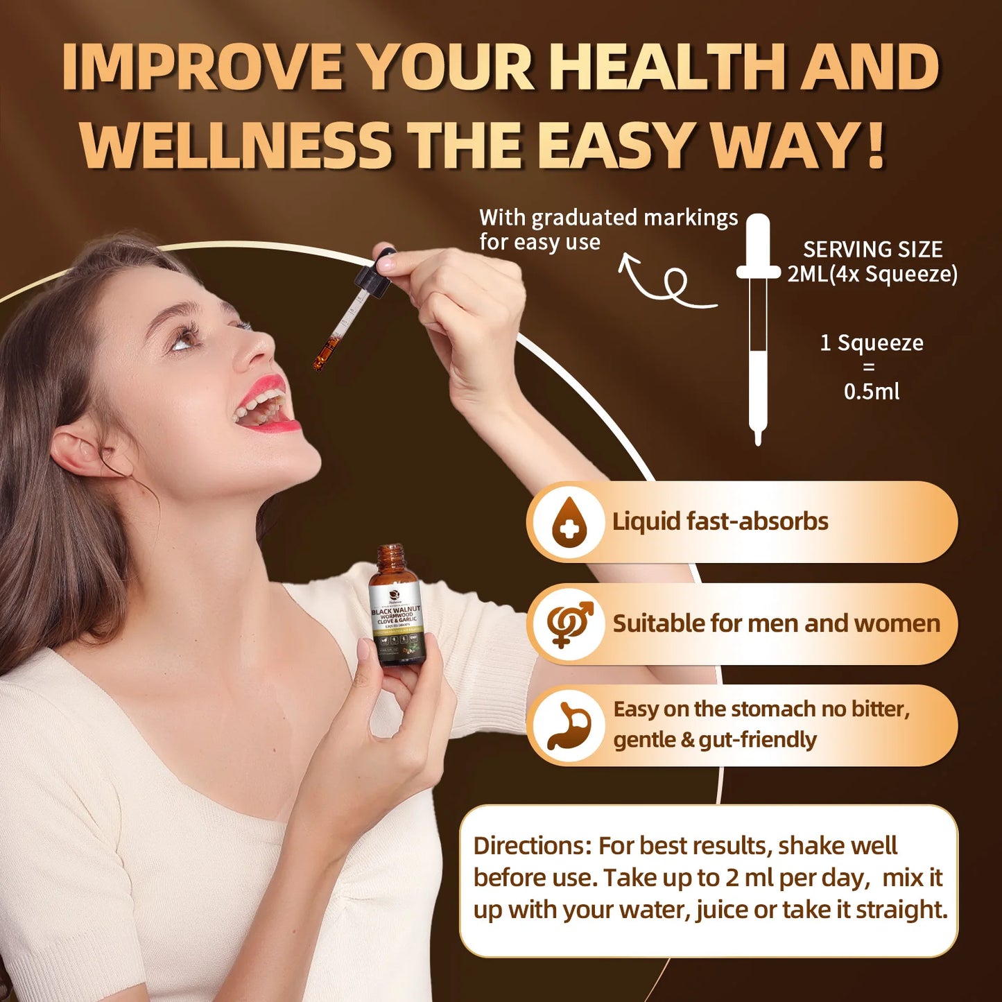 Lukaree Black Walnut Digestive And Immune Support Drops