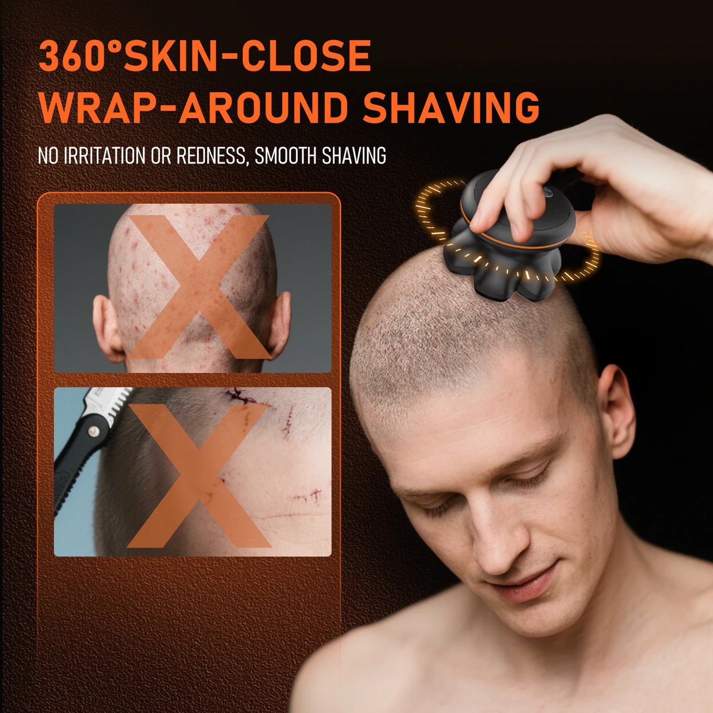 MAXGROOM 7D Electric Shaver For Men Wet Dry USB Rechargeable