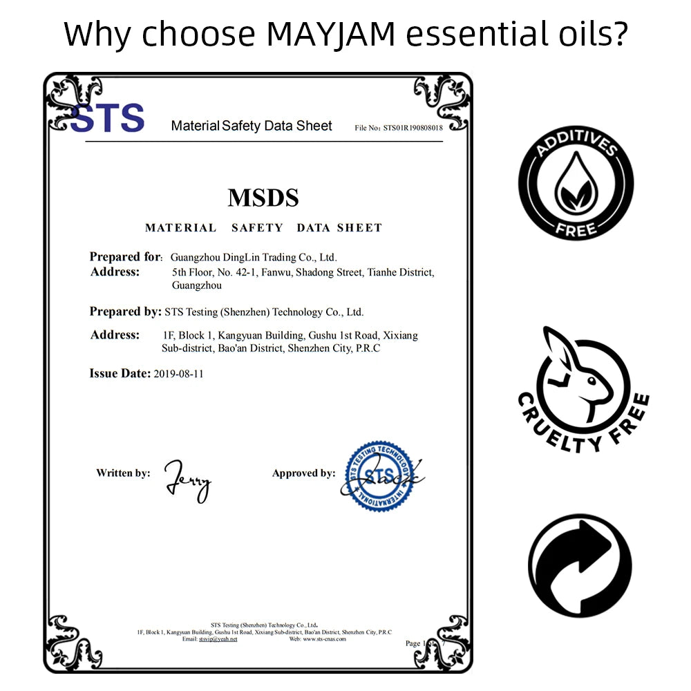 MAYJAM 35 Bottles Essential Oils Set for Humidifier Lavender Eucalyptus