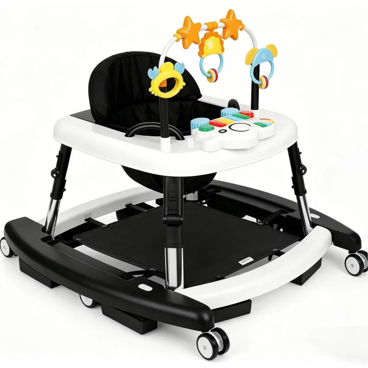 5-In-1 Foldable Baby Walker And Activity Center With Music Toys