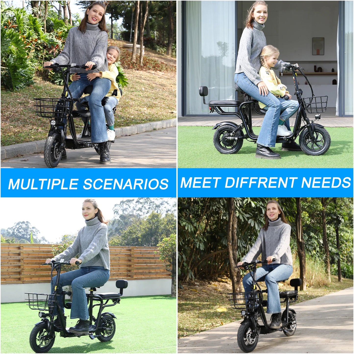 EILLEO SPACEWALK Electric Scooter With Seat 500W 36V 20-Mile Range