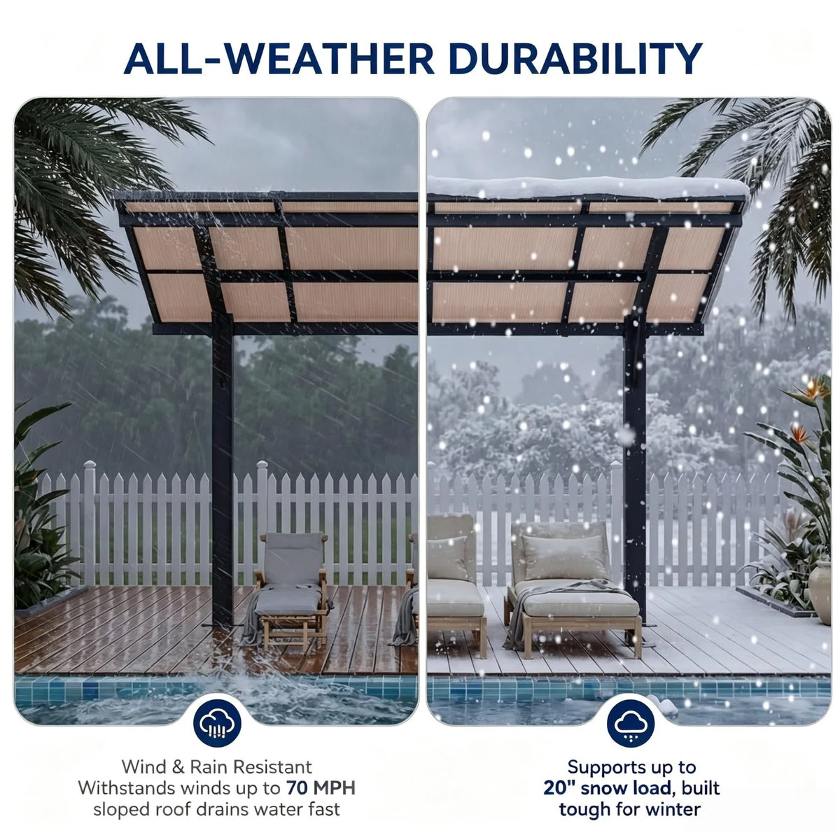 Nordivale Hardtop Metal Gazebo Outdoor Patio Shelter