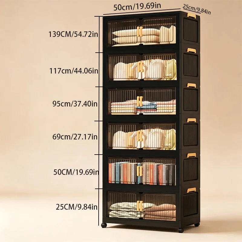 Onenoble 19 7 Inch Large Capacity Foldable Storage Cabinet
