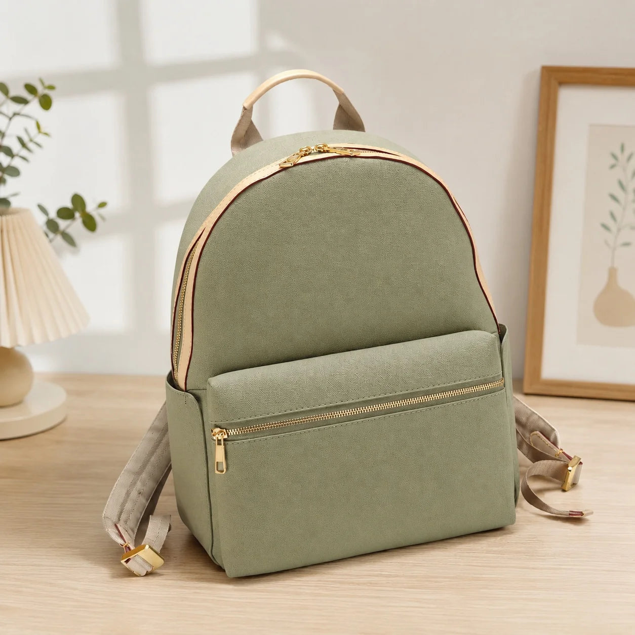 Unisex Denim Canvas Laptop Backpack Large Capacity