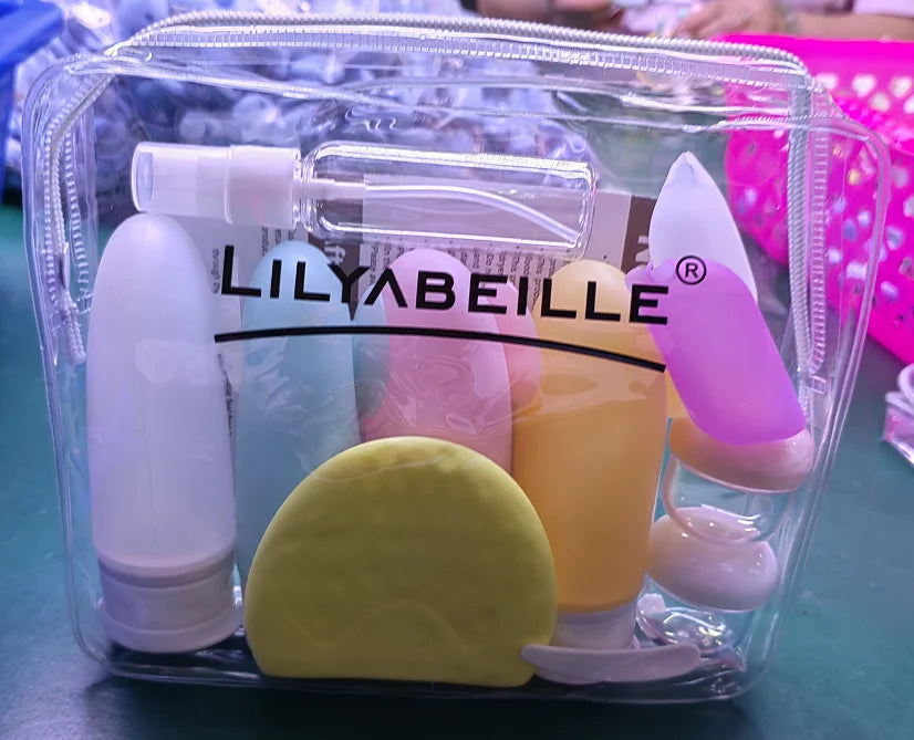 Travel Bottles Set 14 Pcs Leak Proof Kit With Suction Cup TSA Approved