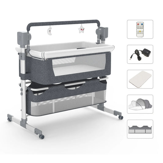 Baby Rocking Bassinet Portable Cradle Bedside Sleeper For Travel 0 To 12 Months