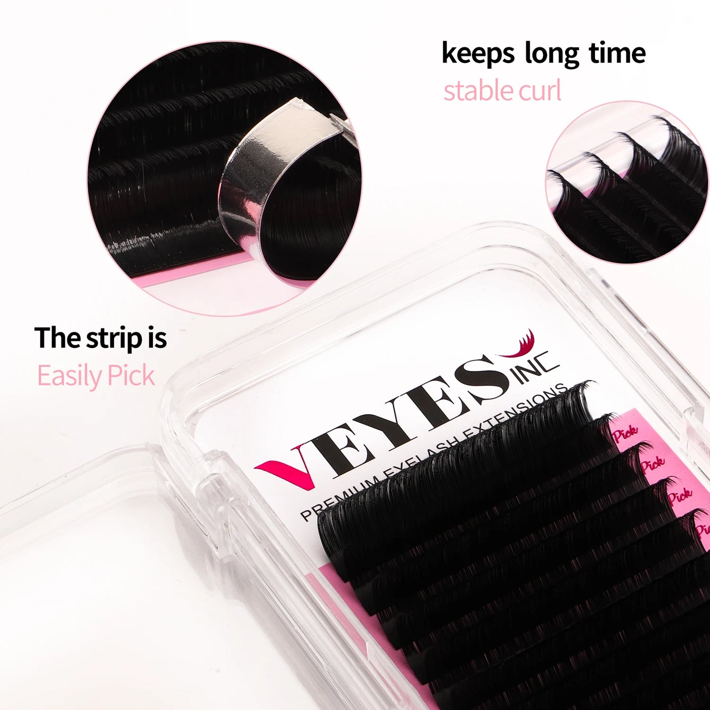VEYES INC Premium Individual Eyelash Extensions Matte Lashes Classic