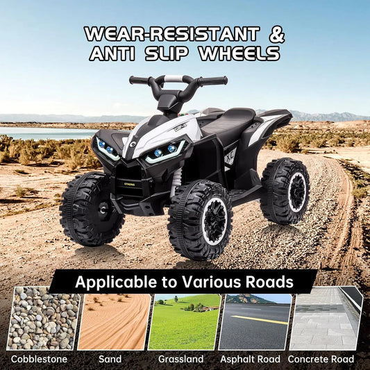 12V Kids ATV Ride‑On Toy, Dual 35W Motors, 7AH Battery & Charger, US Standard, Multi‑Color Optional Children Electric Quad Bike