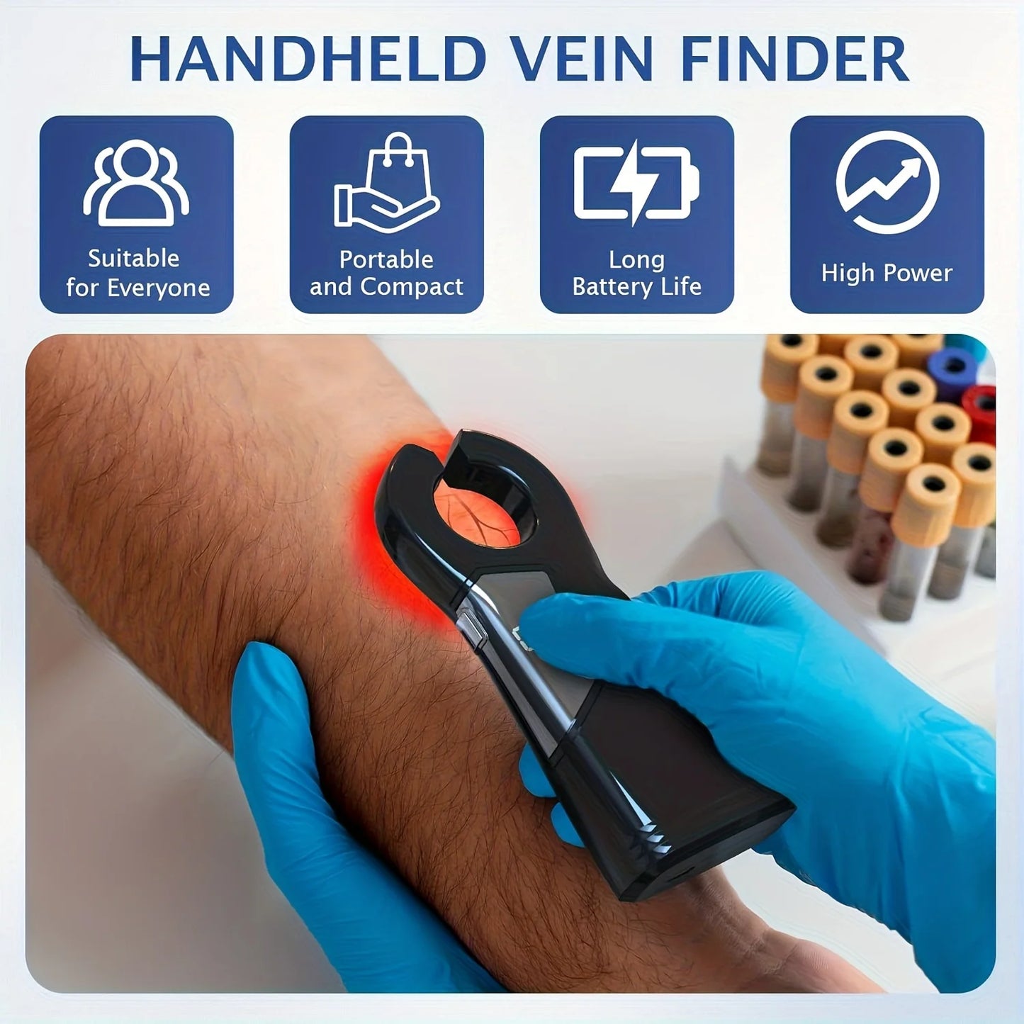 Jitesy Infrared Vein Locator Rechargeable 18 LED Vein Finder
