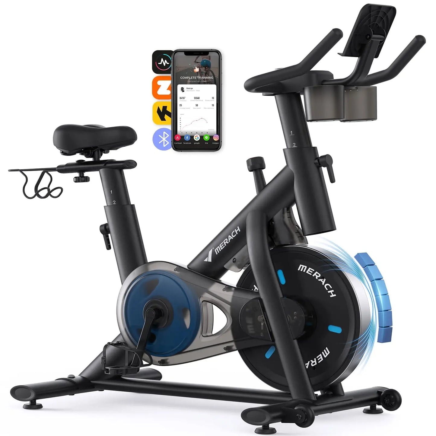 MERACH Magnetic Indoor Bike With Brake Pad And App Control