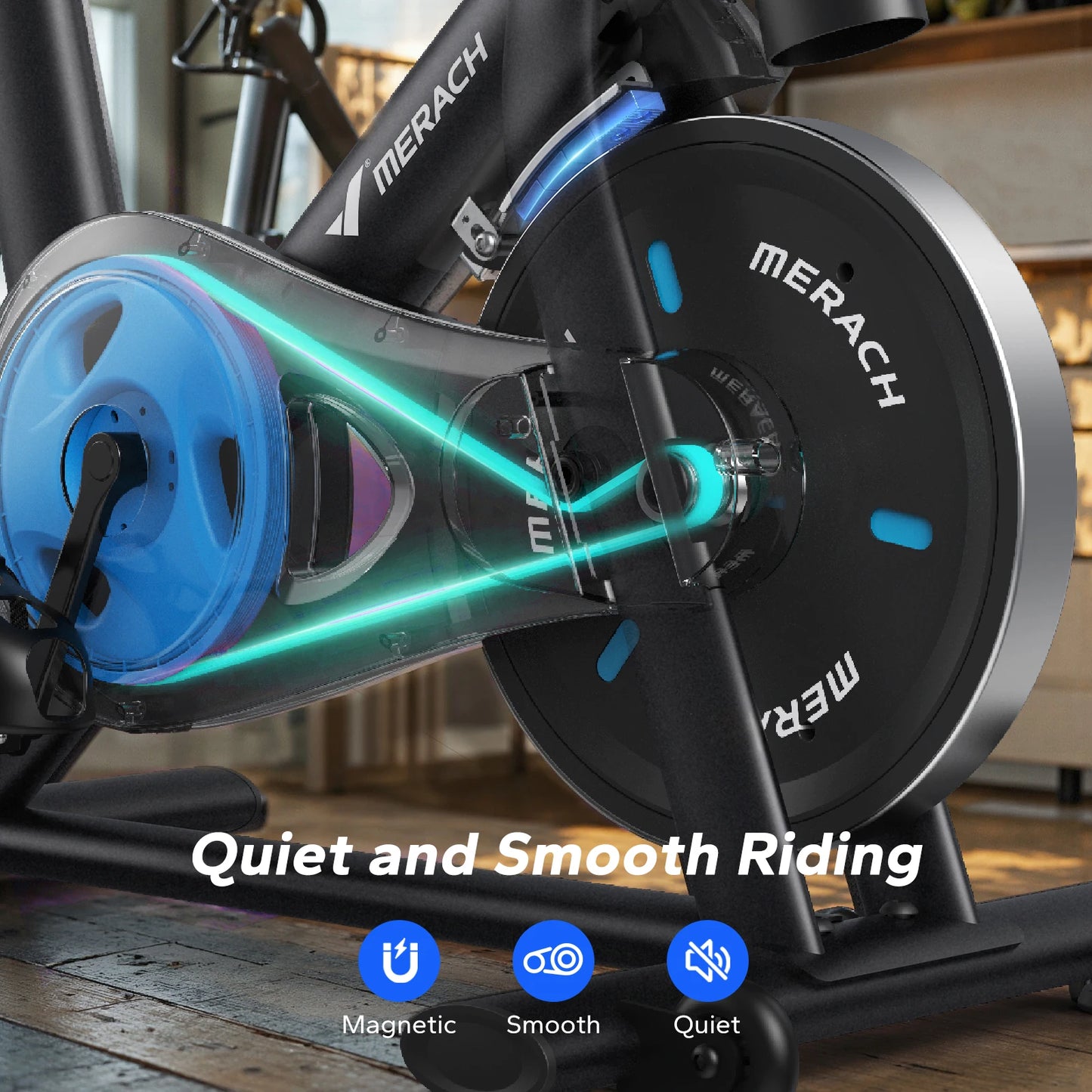 MERACH Magnetic Indoor Bike With Brake Pad And App Control