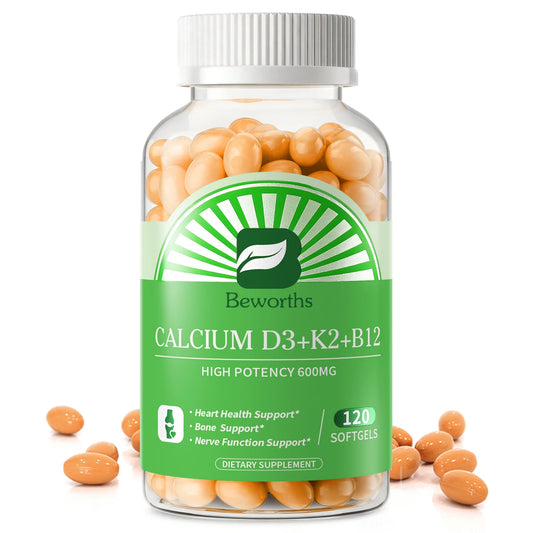 Beworths Vitamin D3K2 Calcium Capsules For Immune And Bone Health