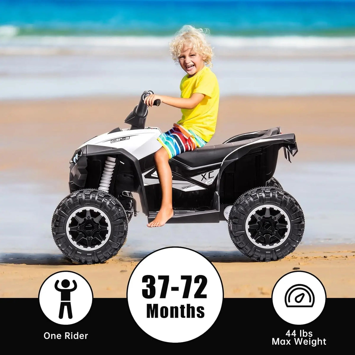12V Kids ATV Ride‑On Toy, Dual 35W Motors, 7AH Battery & Charger, US Standard, Multi‑Color Optional Children Electric Quad Bike