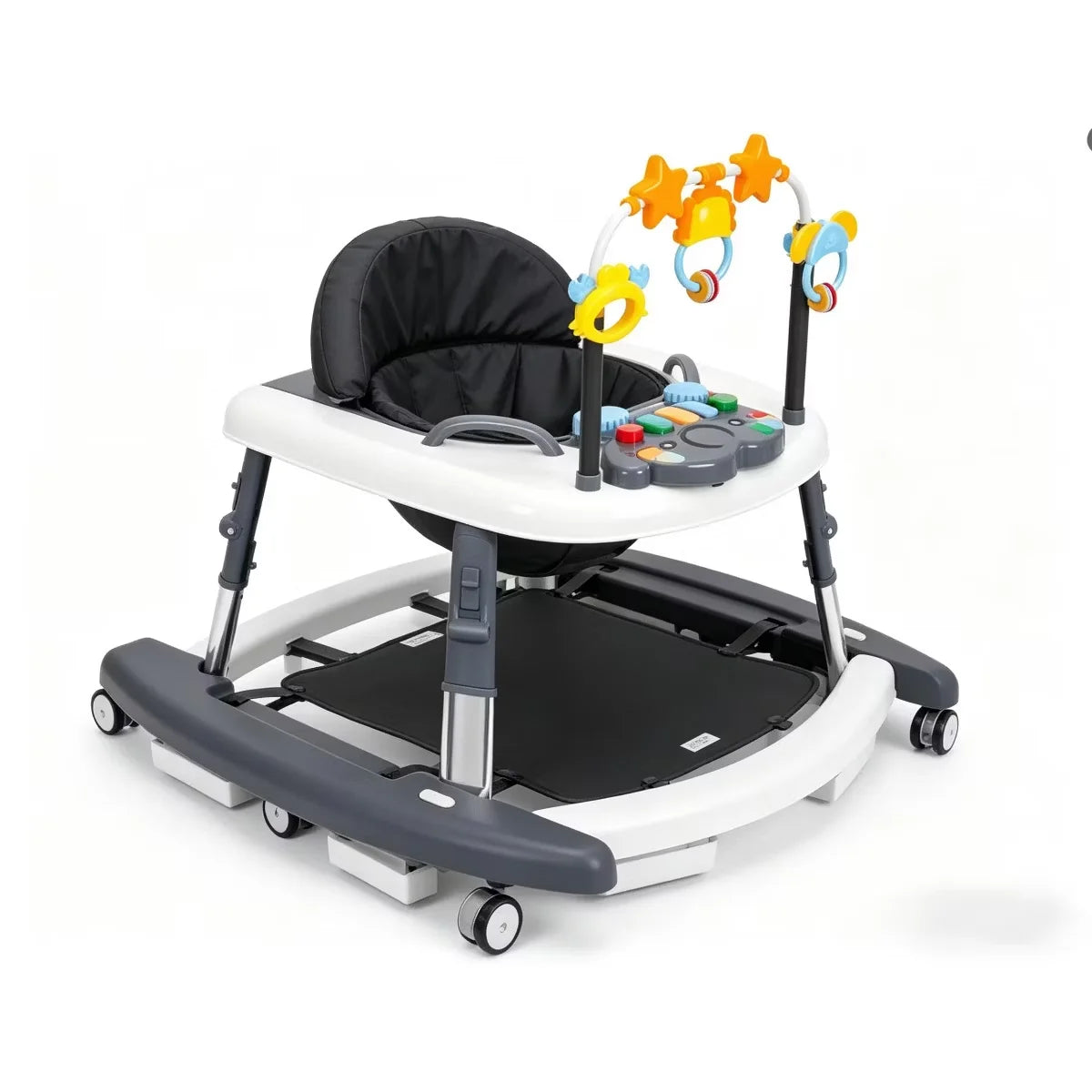 5-In-1 Foldable Baby Walker And Activity Center With Music Toys