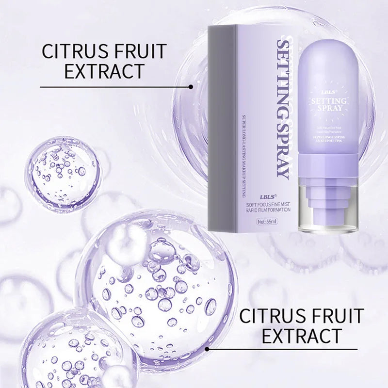 24-Hour Long Lasting Setting Spray, Makeup Setting Spray 55ml, Hydrating Moisturizing Long Lasting Fixing Spray, Gentle No Irritation Makeup Fixer For All Skin Types.