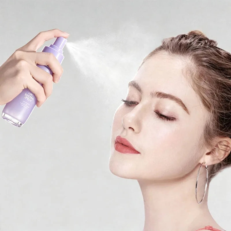 24-Hour Long Lasting Setting Spray, Makeup Setting Spray 55ml, Hydrating Moisturizing Long Lasting Fixing Spray, Gentle No Irritation Makeup Fixer For All Skin Types.