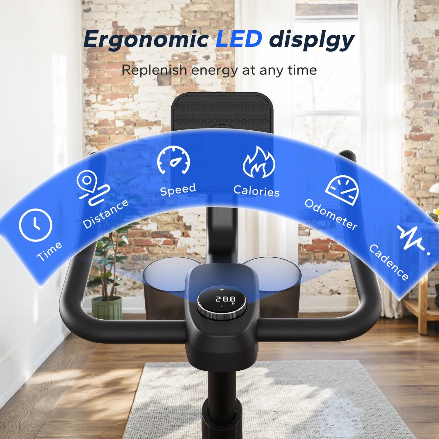 MERACH Magnetic Indoor Bike With Brake Pad And App Control