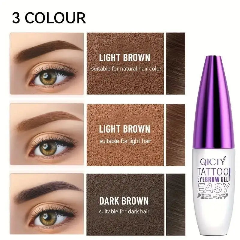 Long Lasting Eyebrow Gel Tattoo Easy Peel Off Waterproof