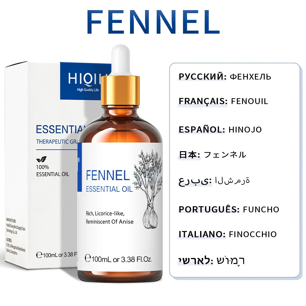 HIQILI Neroli Vanilla Peppermint Rosemary Pure Essential Oils