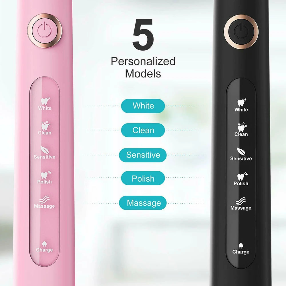 Fairywill FW-D7 Electric Sonic Toothbrush Waterproof Rechargeable