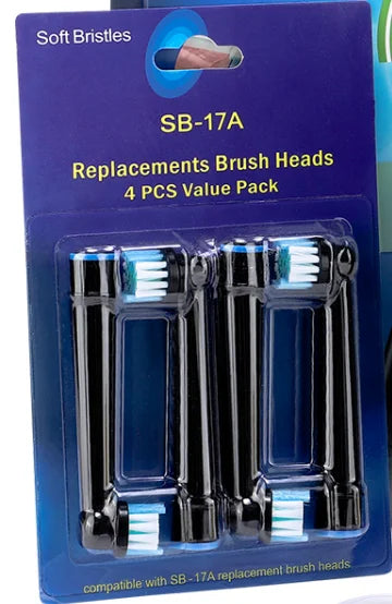 Electric Smart Rotating Toothbrush With 4 Heads And 5 Modes