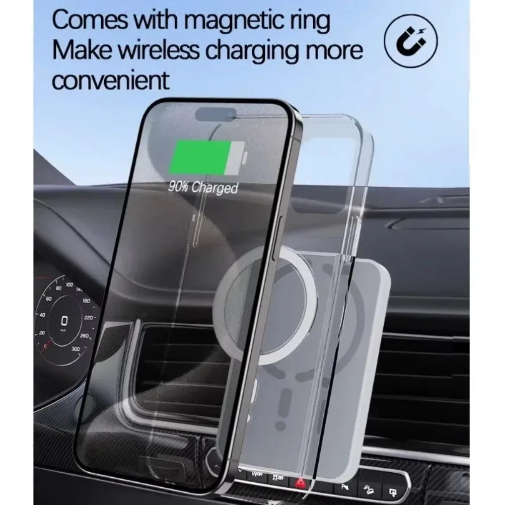 Car MagSafe Wireless Charger With Air Vent Phone Holder