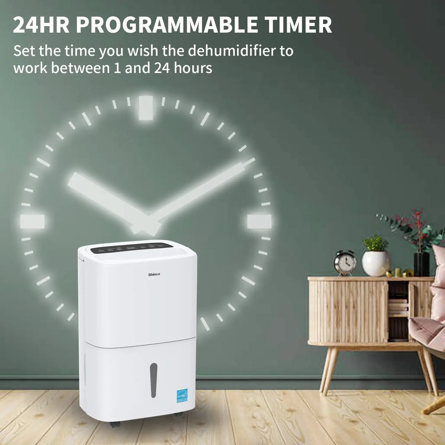 Shinco Energy Star Dehumidifier With WiFi For Large Spaces