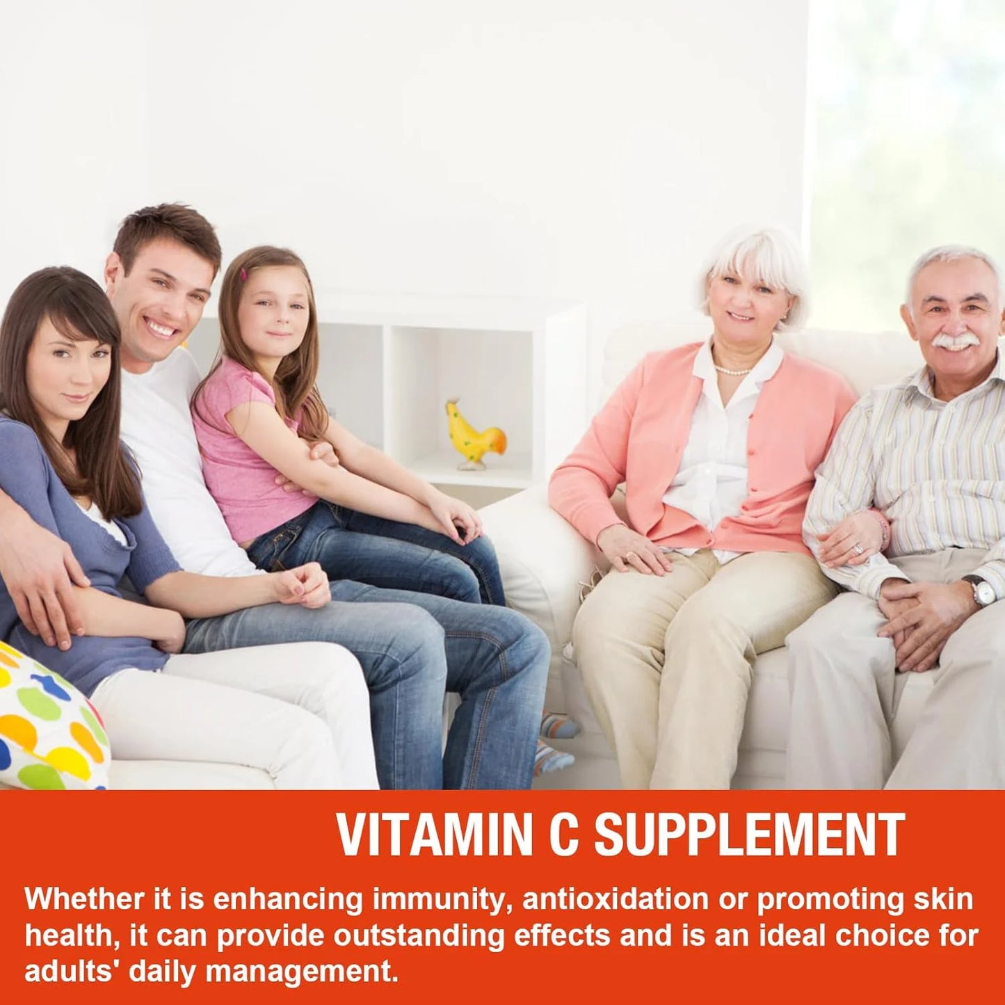 Vitamin C Gummies Immune Support Antioxidant Boost 60 Count