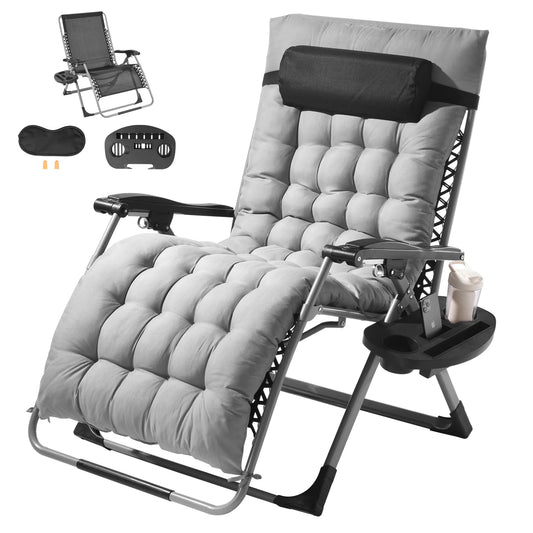 SucceBuy Zero Gravity Chair Outdoor Recliner With Cupholder