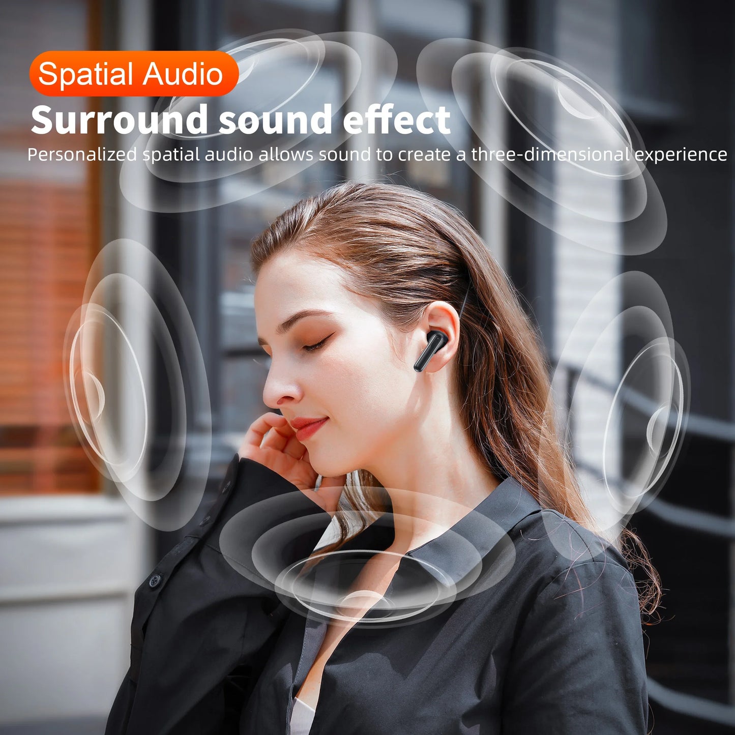 QERE E50 Wireless Headphones Bluetooth 5.3 HD Sound Experience