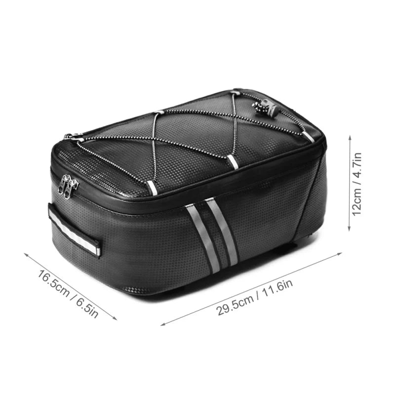 Bike Trunk Bag Water Resistant Rear Bag For MTB RainCover