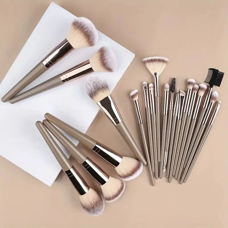 Premium Makeup Brushes Set 3-20 Pcs Synthetic Kabuki Tools